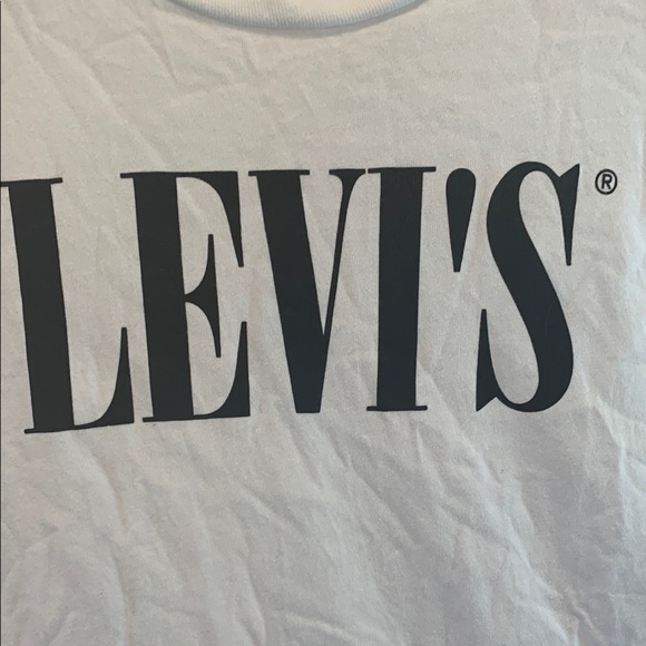 Levi's Classic Cotton White Tee with Black Logo - Picture 3 of 4